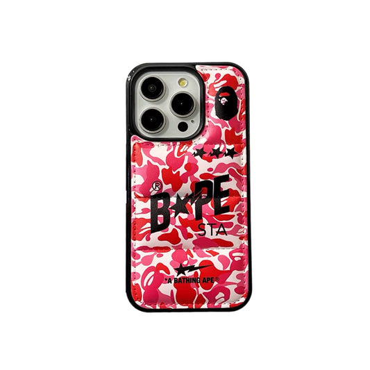 Blush - Camo Leather Case