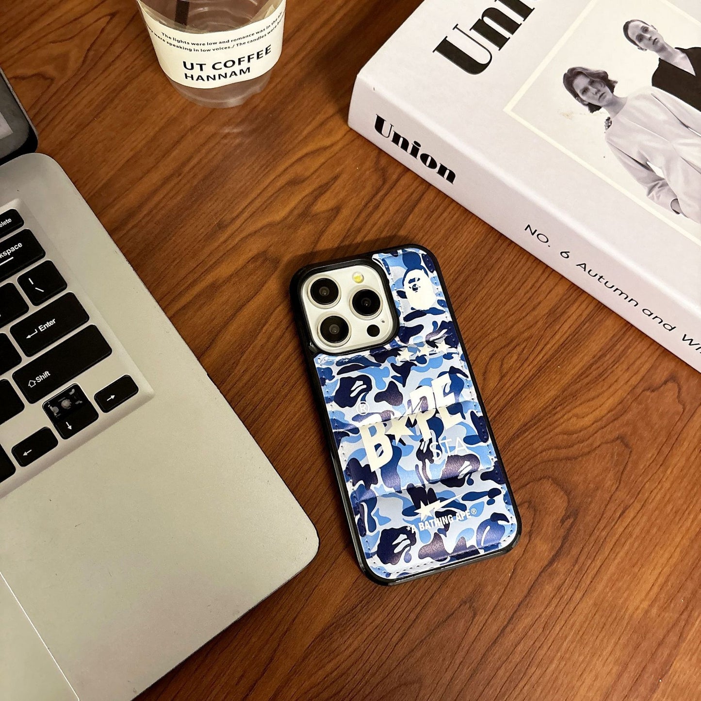 Glacier - Camo Leather Case